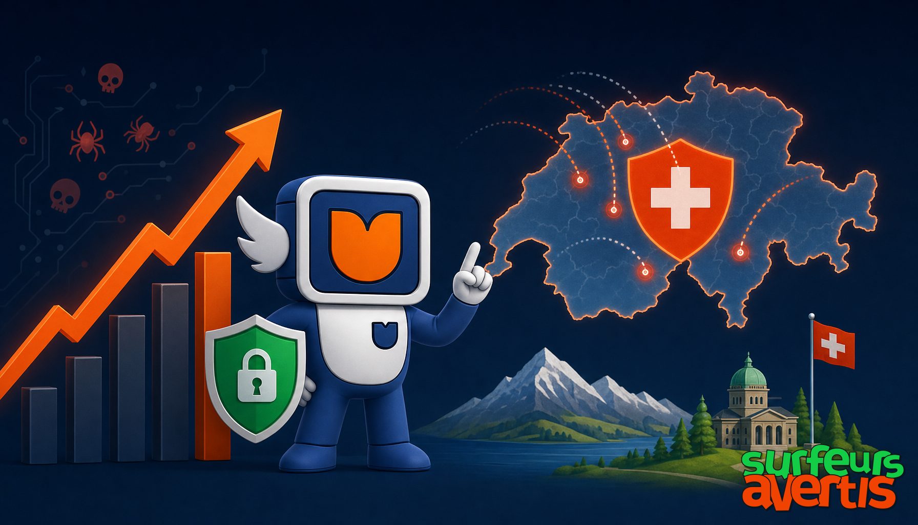 En Suisse, le nombre de cyberattaques déclarées a doublé sur un an